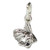Fish Tiny sterling silver charm .925 TINY Fishes charms