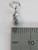 Fish Tiny sterling silver charm .925 TINY Fishes charms side view