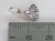 Fish Tiny sterling silver charm .925 TINY Fishes charms size example