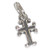 Cross TINY sterling silver charm .925 Crosses and Holy charms