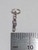 Cross TINY sterling silver charm .925 x 1 Crosses and Holy charms side view