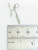 Comb Scissors sterling silver small charm .925 Hair Dresser Dressing side view