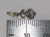 Dollar sign Tiny sterling silver charm .925 USD Dollars charms side view