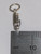 Treble clef TINY sterling silver charm .925 Music charms side view