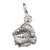 Fish Tiny sterling silver charm .925 x 1 TINY Fishes charms A1