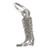 Cowboy boot tiny sterling silver charm .925 Cowboys Boots charms