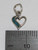 Heart TINY sterling silver charm .925 x 1 Hearts and love charms A1 detail