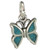 Butterfly Tiny sterling silver charm .925 x1 Butterflies Insect charms