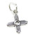 Zia tiny sterling silver charm .925 x 1 Sun Light Pagan charms