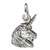 Unicorn Head Tiny sterling silver charm .925 Tiny Unicorns charms