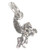 Pegasus flying horse TINY sterling silver charm .925 x1 Fantasy charms