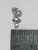 Double heart Tiny sterling silver charm .925 Hearts Love charms size example