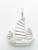 Chinese Junk boat sterling silver charm .925 x 1 Hong Kong Junks image 7