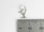 Roadrunner sterling silver charm .925 TINY Road Runner charms side view