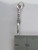 Feather sterling silver charm .925 Feathers charms C side view