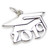Graduation Mortarboard 2019 sterling silver charm .925 x1 Graduate charms