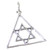 Star of David sterling silver charm - pendant .925 x 1 Pendants Jewish