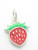 Strawberry sterling silver charm .925 strawberries fruit charms additional view