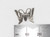 Butterfly sterling silver charm pendant .925 x 1 Butterflies Butterflys N detail