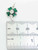 Shamrock Clover Lucky sterling silver charm .925 x 1 charms A1