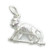 Monkey walking on a branch sterling silver charm .925 monkeys charms