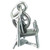 Spinning wheel sterling silver charm .925 Spinners wheel charms