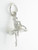 Ballet Dancer sterling silver charm .925 x 1 Dancing charms additional view