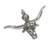 Steer head sterling silver charm .925 x 1 Cattle heads charms