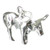 Long Horn Steer sterling silver charm .925 Cattle charms