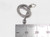 Snake Coiled sterling silver charm pendant .925 Snakes charms detail