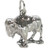 Buffalo sterling silver charm .925 x 1 Bison and Buffaloes charms