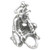 Gold Panner Old Prospector sterling silver charm .925 x1 Panners charms