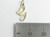 Initial G Letter 9ct yellow gold charm .375 x1 Letters Initials charms detail