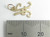 Initial H Letter 9ct yellow gold charm .375 Letters Initials charms side view