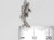 Mexican man sterling silver charm .925 Mexicans charms side view