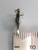 Saddle 2D tiny sterling silver charm .925 Horse Saddles charms side view