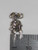 Gold panner panning sterling silver charm .925 Prospector charms size example