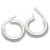 14mm slim creole sterling silver hoop earrings pair 14 mm hoops