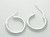 14mm slim creole sterling silver hoop earrings pair 14 mm hoops additional view