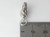 Horse head sterling silver 3D charm .925 Horses charms size example