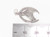 Horsehead in Horsesheoe sterling silver charm .925 Horse charms detail