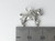 Clydesdale horse sterling silver charm .925 Horses charms side view