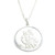 Saint Christopher large sterling silver pendant on 18 inch chain .925