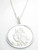 Saint Christopher large sterling silver pendant on 18 inch chain .925 additional view