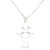 Celtic Style Cross .925 on a sterling silver 18 inch chain necklace