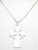Celtic Style Cross .925 on a sterling silver 18 inch chain necklace additional view