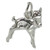 Fawn - Baby Deer sterling silver charm .925 x 1 Fawns charms