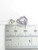 Lavender colour Cubic Zirconia sterling silver pendant on 16 inch chain size example