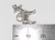 Antelope sterling silver charm .925 Antelopes charm additional view