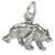 Bear sterling silver charm .925 charms of bears.